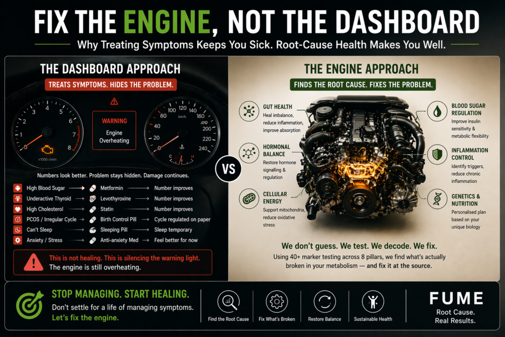 Fix the Engine, Not the Dashboard: How Root-Cause Health Actually Works